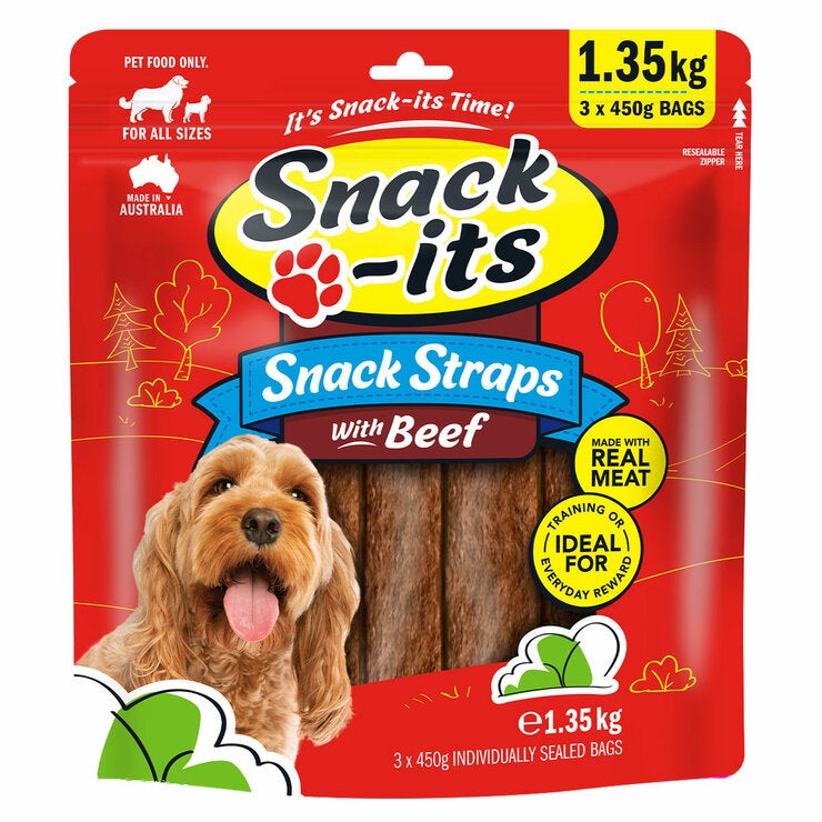 Snack-its Beef Straps 1.35kg Snack-its Beef Straps 1.35kg