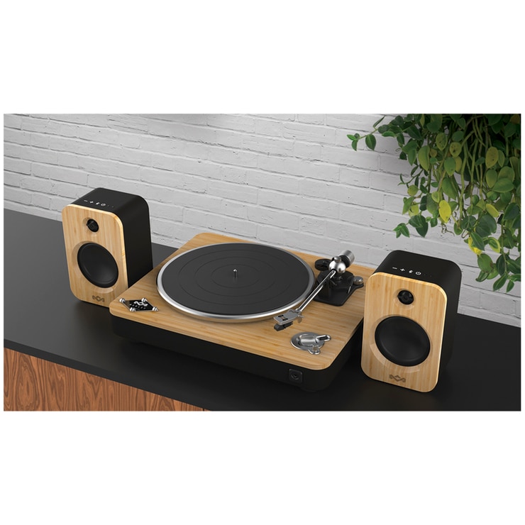 House Of Marley Turntable and Duo Bookshelf Speakers Costco Australia