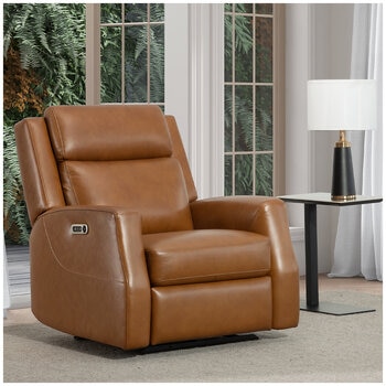 Simon Li Leather Power Recliner
