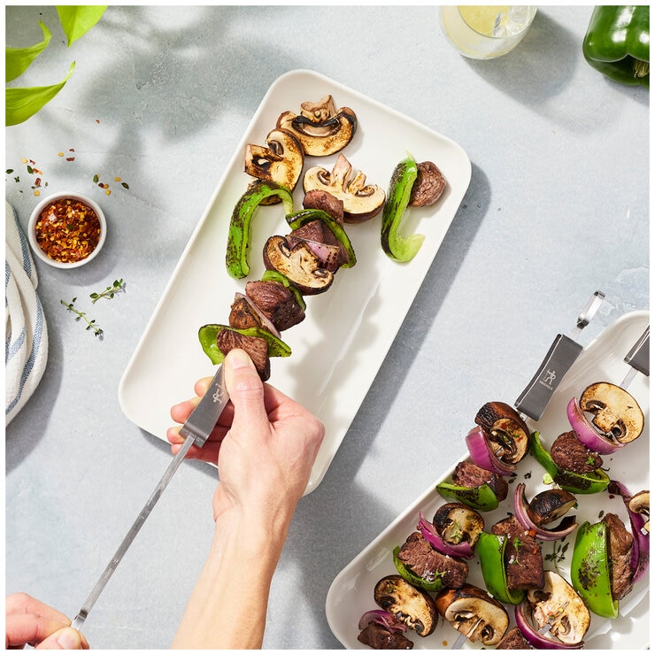 Henckels BBQ Tray/Basket/Skewers 8 Piece Set