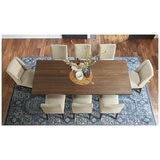 Urban Renovations Northbrook 9 Piece Dining Set Walnut