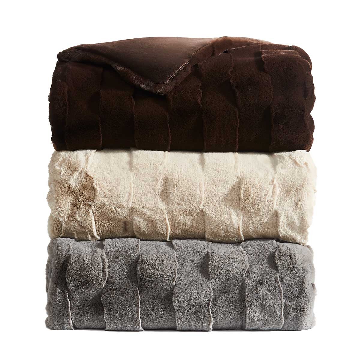 Frye Luxe Faux Fur Throw 152 x 178cm