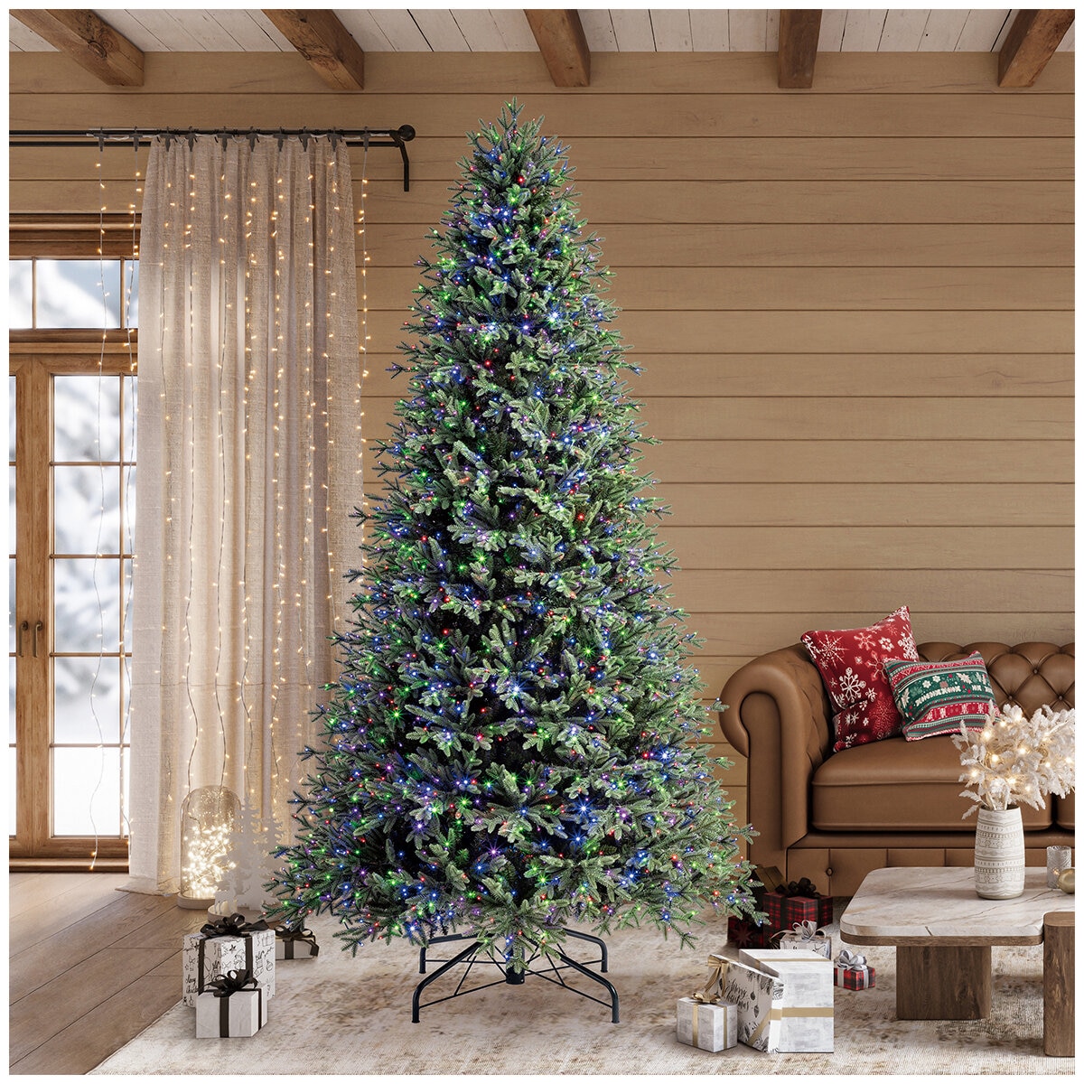 Pre-Lit Aspen Artificial Christmas Tree 2.74m