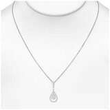 18KT White Gold 0.85ctw Diamond Teardrop Pendant
