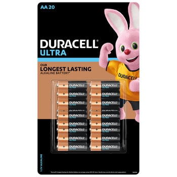 Duracell Ultra AA Batteries 20 Pack