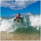 Scott Burke Surf Krypton EPS Bodyboard With Leash Blue