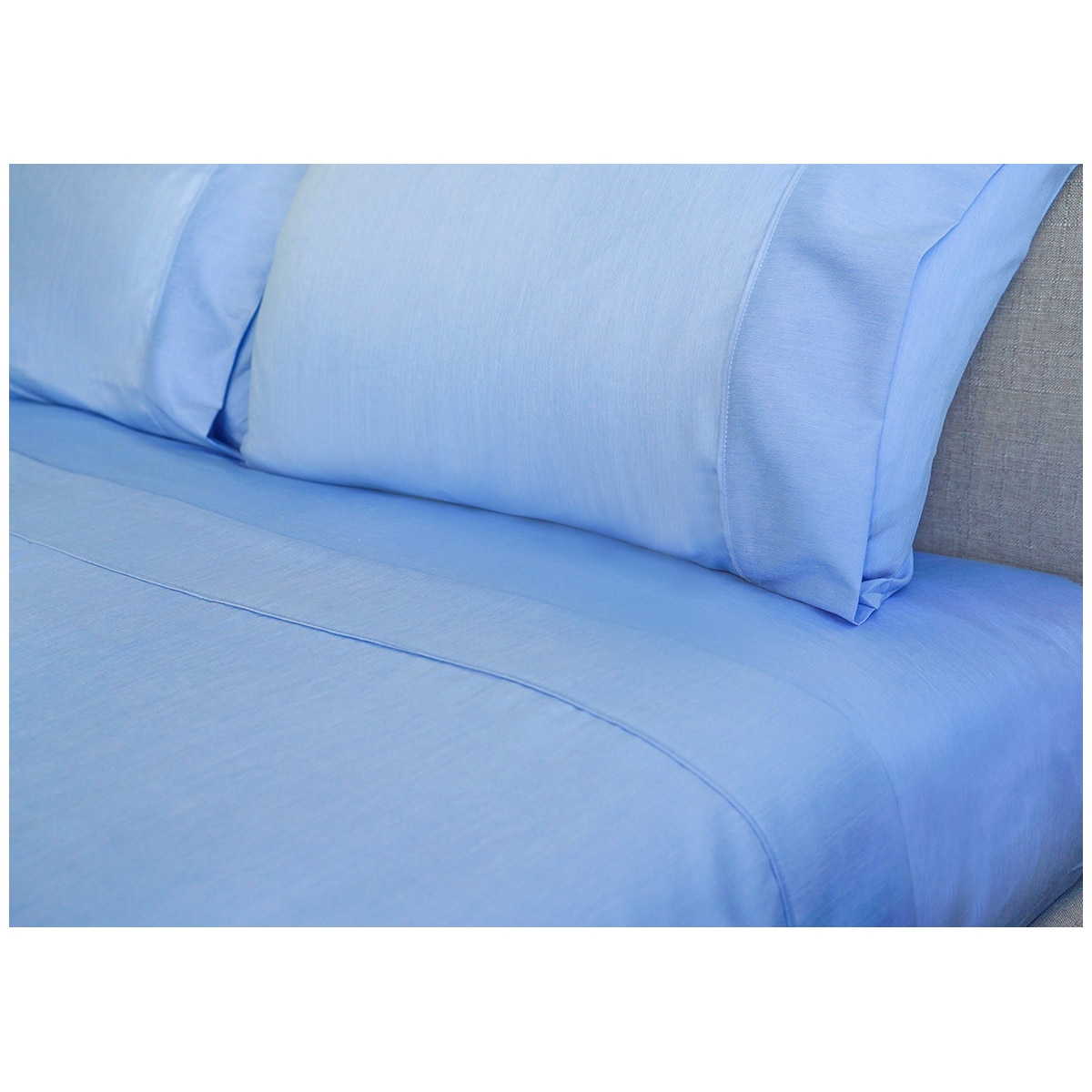 Kingtex Bamboo Cooling 2000TC Sheet Set King - Steel Blue