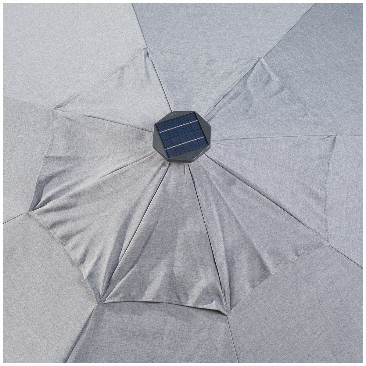 SunVilla Gray LED Market Umbrella 3M (2)