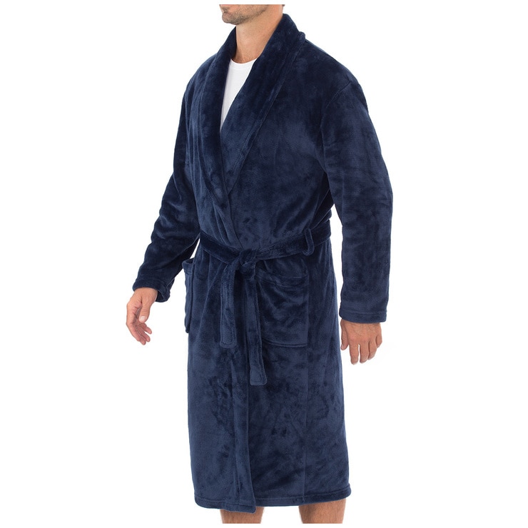 Gloster Men's Robe - Navy Gloster Men's Robe - Navy