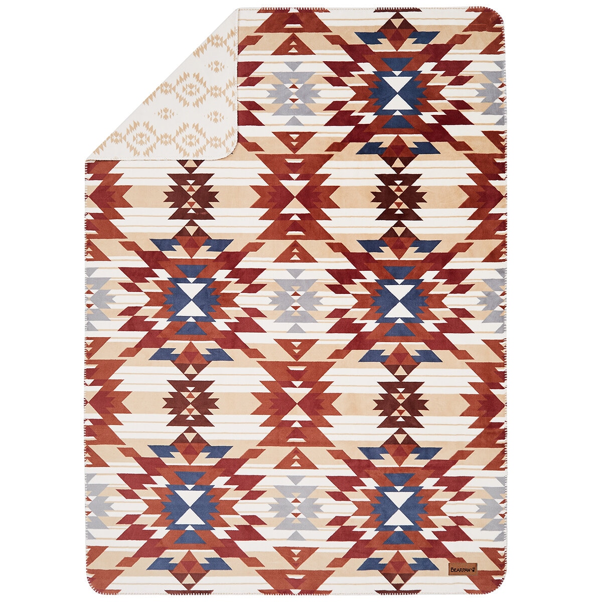 Bearpaw Reversible Plush Throw 127cm x 177cm Cascade Slate