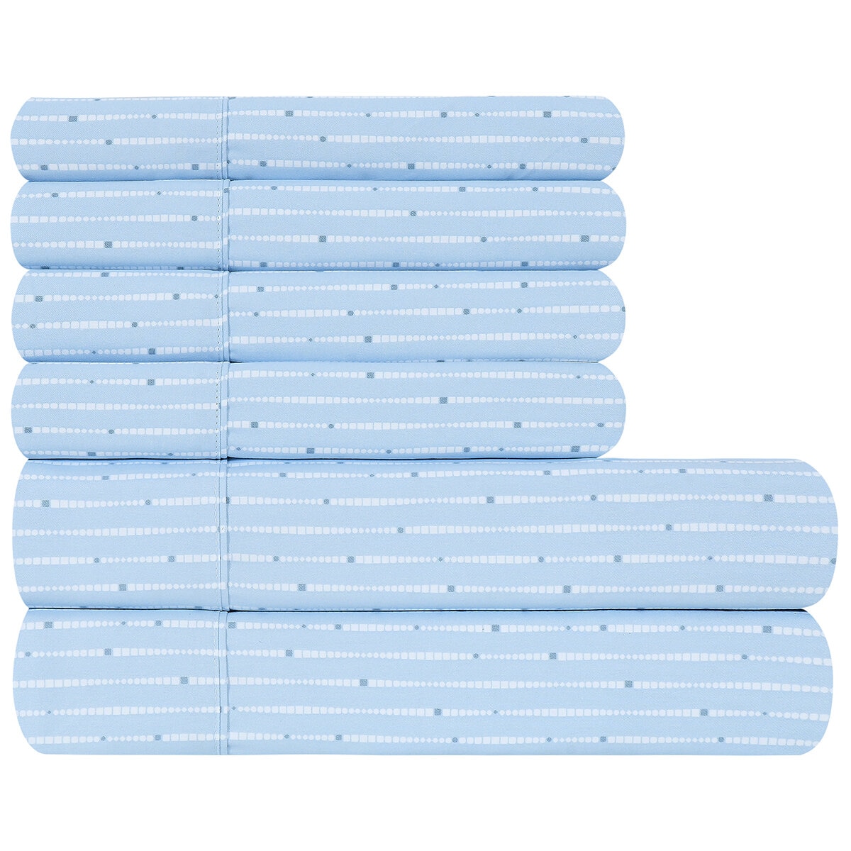 South Point Home Fashions Poly Flannel Sheet Set 6 Piece Queen Geo Curtains