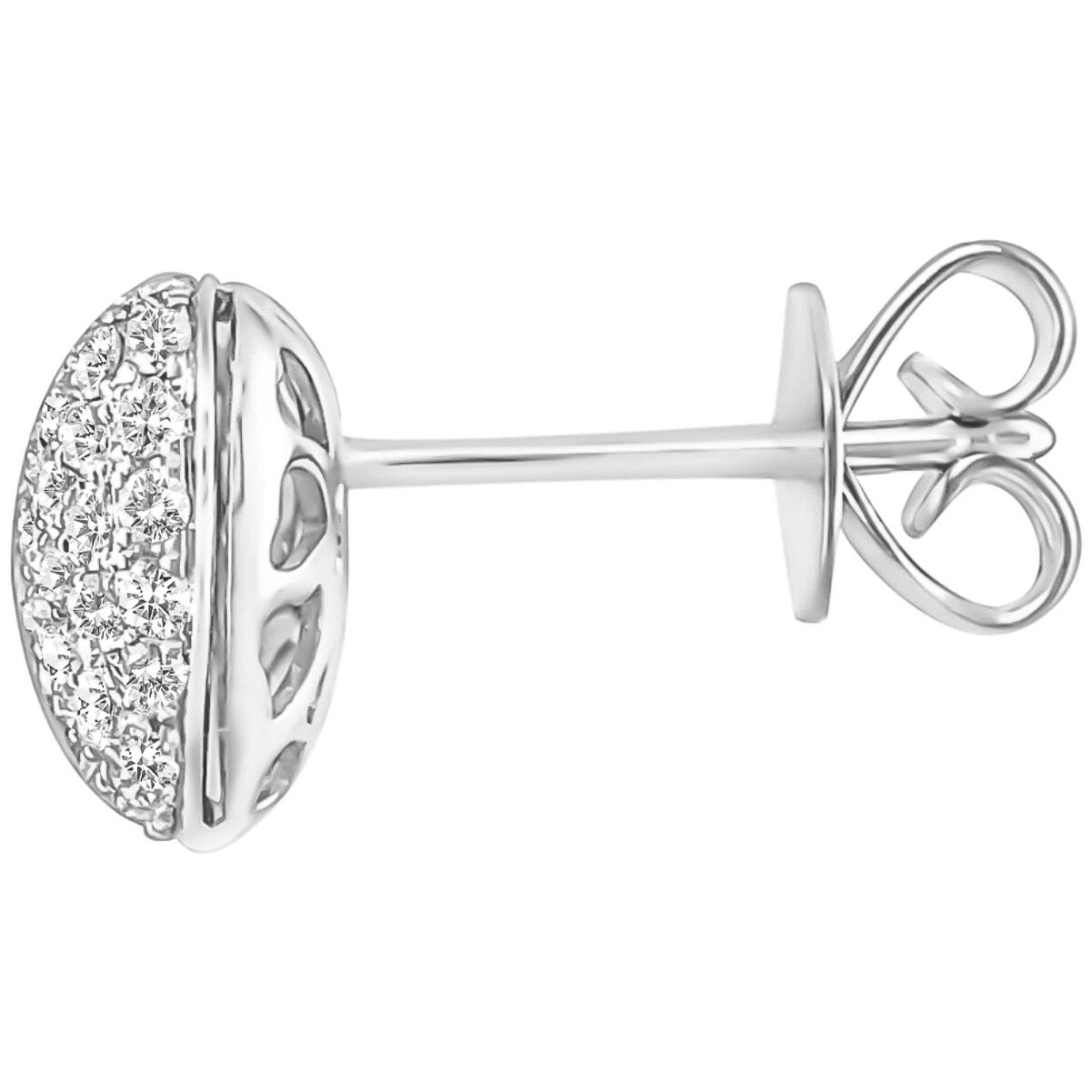 18KT White Gold 0.80ctw Diamond Earrings