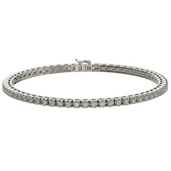 18KT White Gold 1.92ctw Round Brilliant Cut Diamond Bracelet