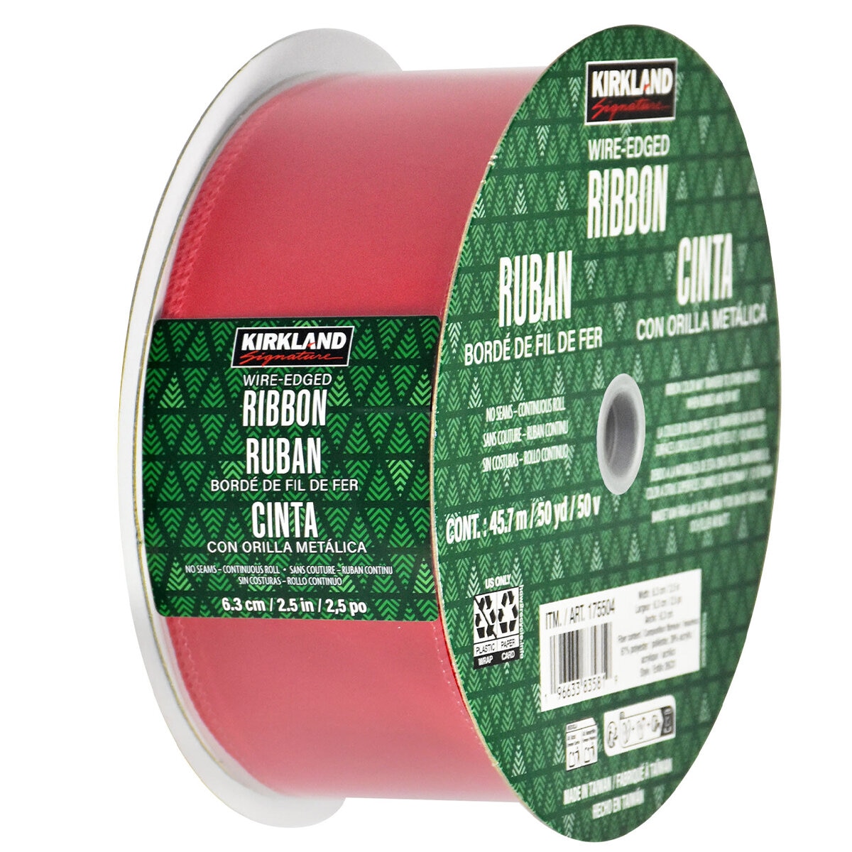 175504 Kirkland Signature Wire Edged Ribbon/