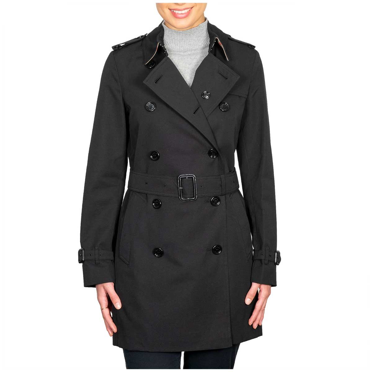 Burberry Harbourne Trench Coat 8020968/9 Black | Costco A...