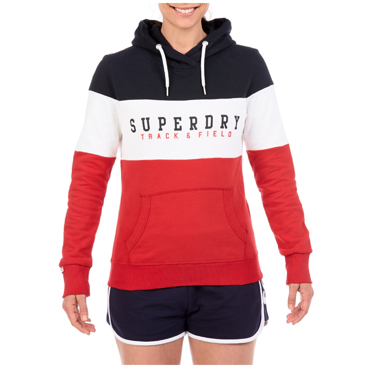 Superdry - Womens Track and Field Hoodie - Red