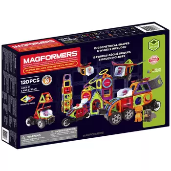 Magformers Super Deluxe Creative Play Set 120 Piece