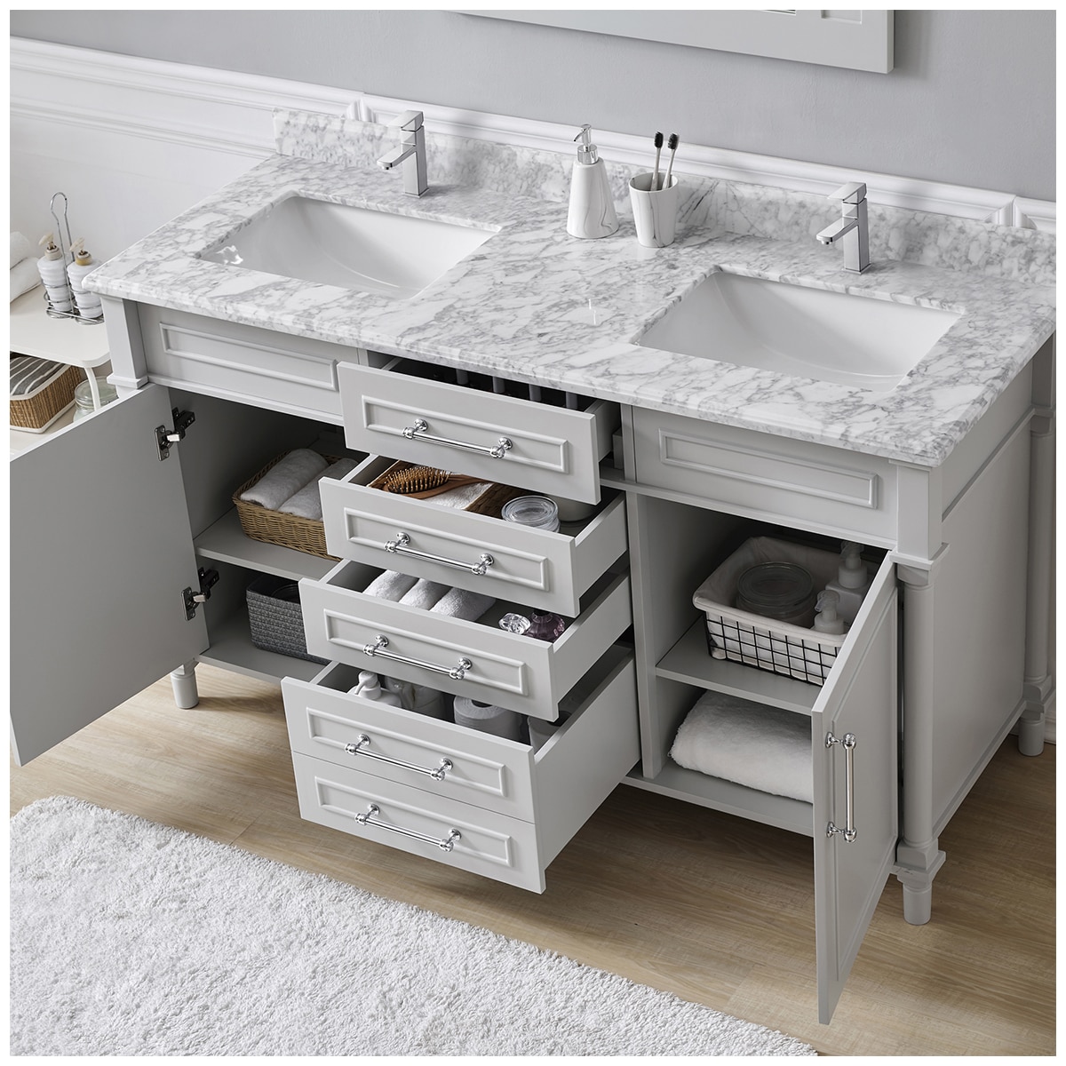 OVE Duchess 1524mm Dove Grey Vanity Costco Australia