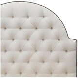 Moran Princess Queen BedHead With Encasement With Slatted Base Plush Bone
