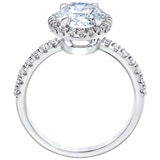 3.40ctw Oval Halo Dia Ring