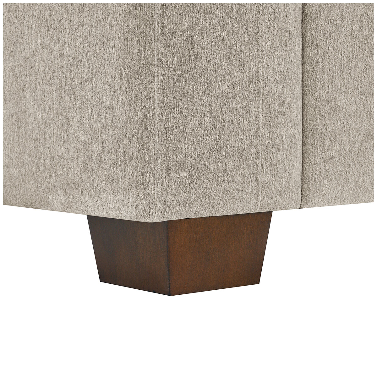 Thomasville Fabric Sectional With Storage Ottoman