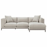 Valencia Bergen Fabric Sectional Lounge Right Chaise Beige Valencia Bergen Fabric Sectional Lounge Right Chaise Beige