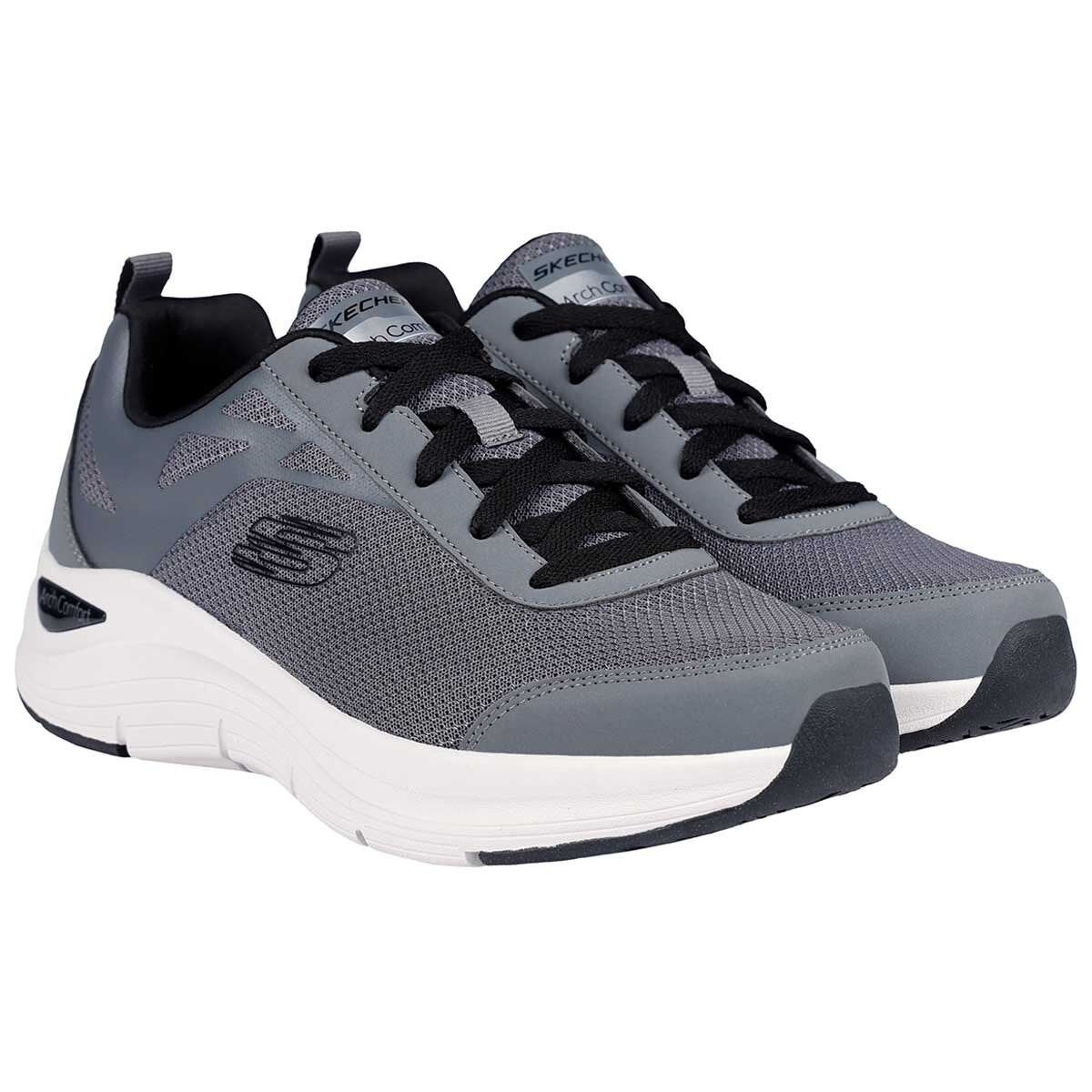 Skechers Mens Arch Comfort Shoe Grey