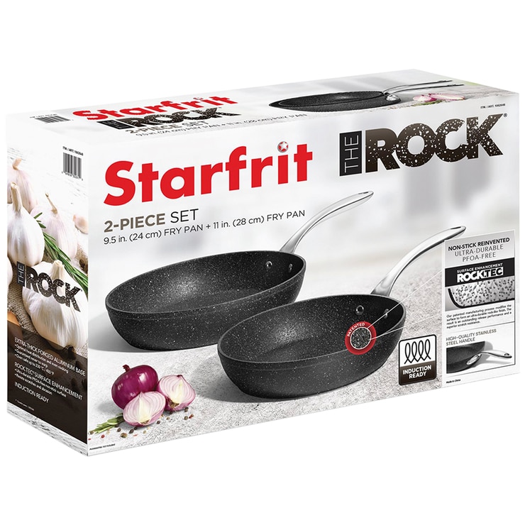 Starfrit The Rock 2 Piece Frypan Set