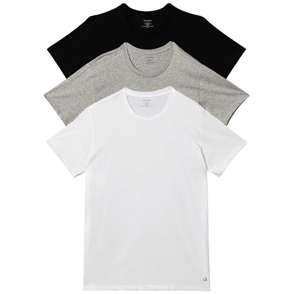 Rå Sequel Mars Calvin Klein Men's Classic Crew Neck Cotton Tee 3pk | Cos...