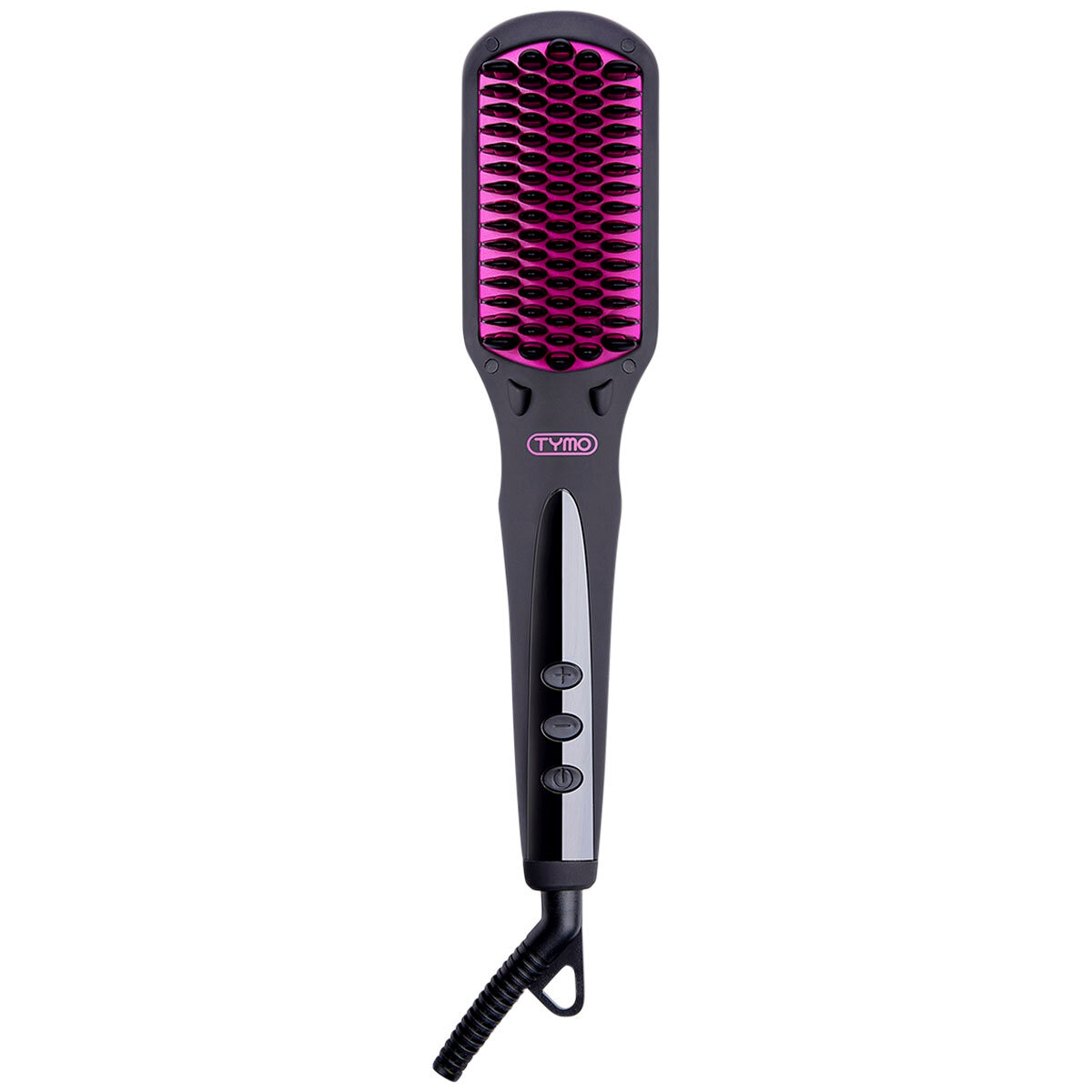 Tymo Ionic Hair Straightener Brush Black and Purple HC101