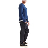 Sportscraft Men's Double V Neck Knit Sweater Ink