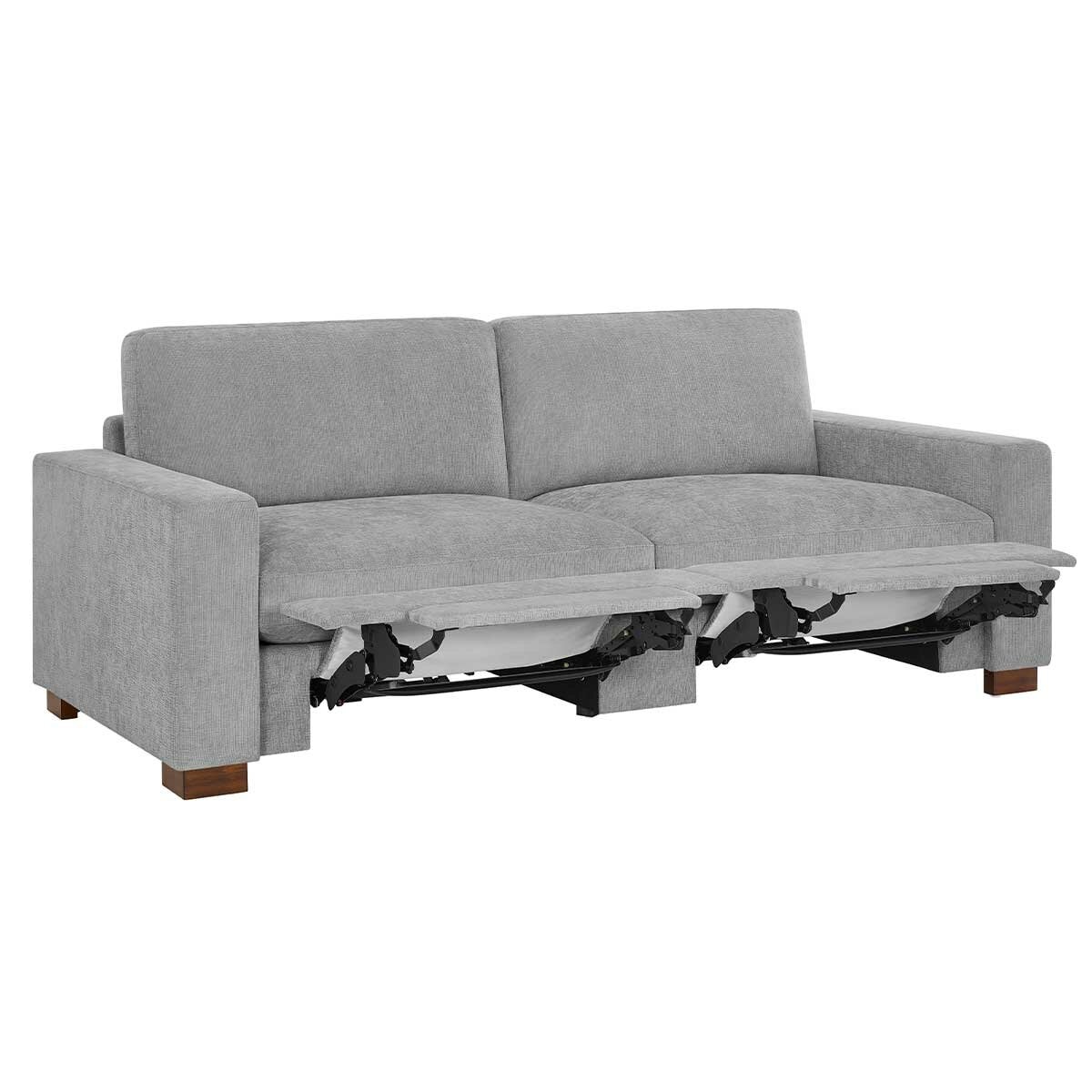 Henredon Fabric Sofa with 2 Power Footrests