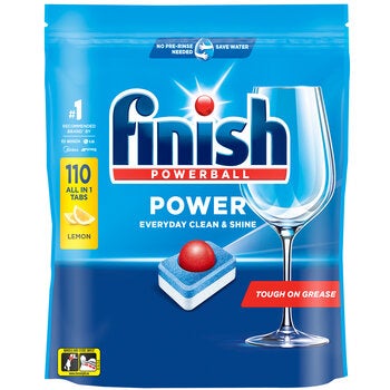 Finish Power Dishwashing Tabs Lemon 110 Count Finish Power Dishwashing Tabs Lemon 110 Count
