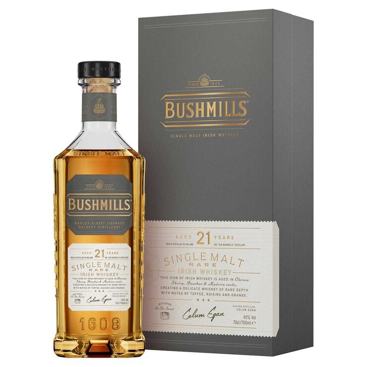Bushmills 21 Year Old Single Malt Irish Whiskey 700ml