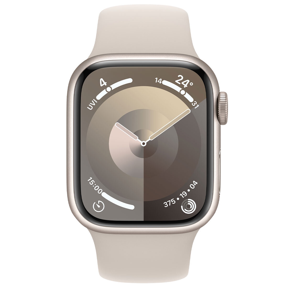 Apple Watch Series 9 GPS + Cellular 41mm Starlight Aluminium Case with Starlight Sport Band - S/M