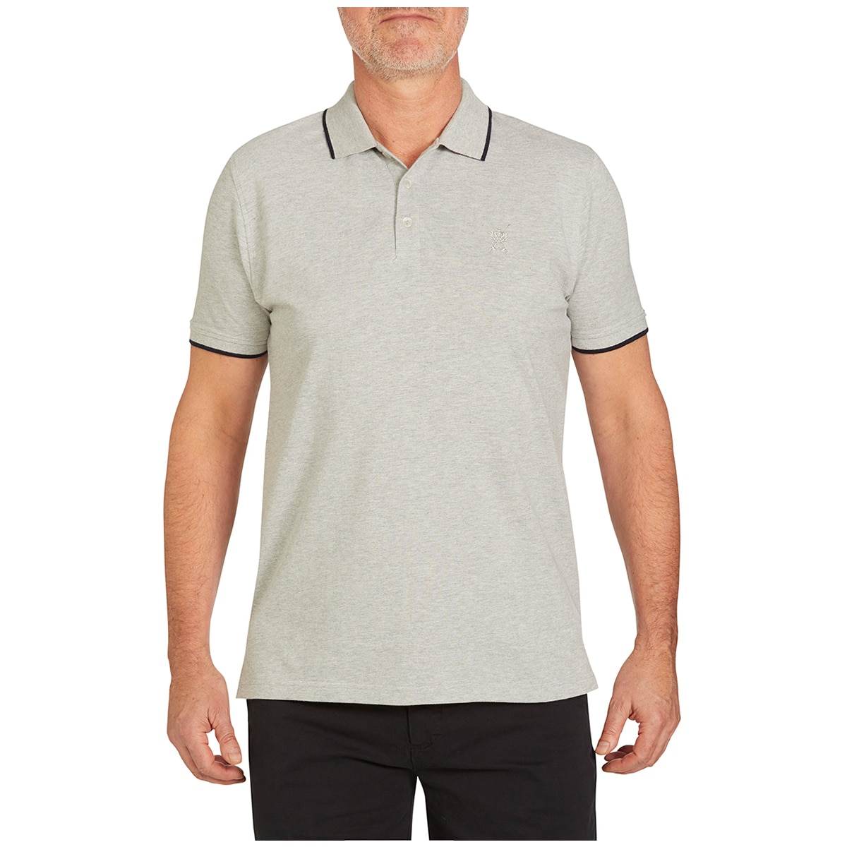 Jeff Banks Men's Polo Grey Marle | Costco Australia