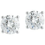 18KT White Gold 0.48ctw Diamond Earrings