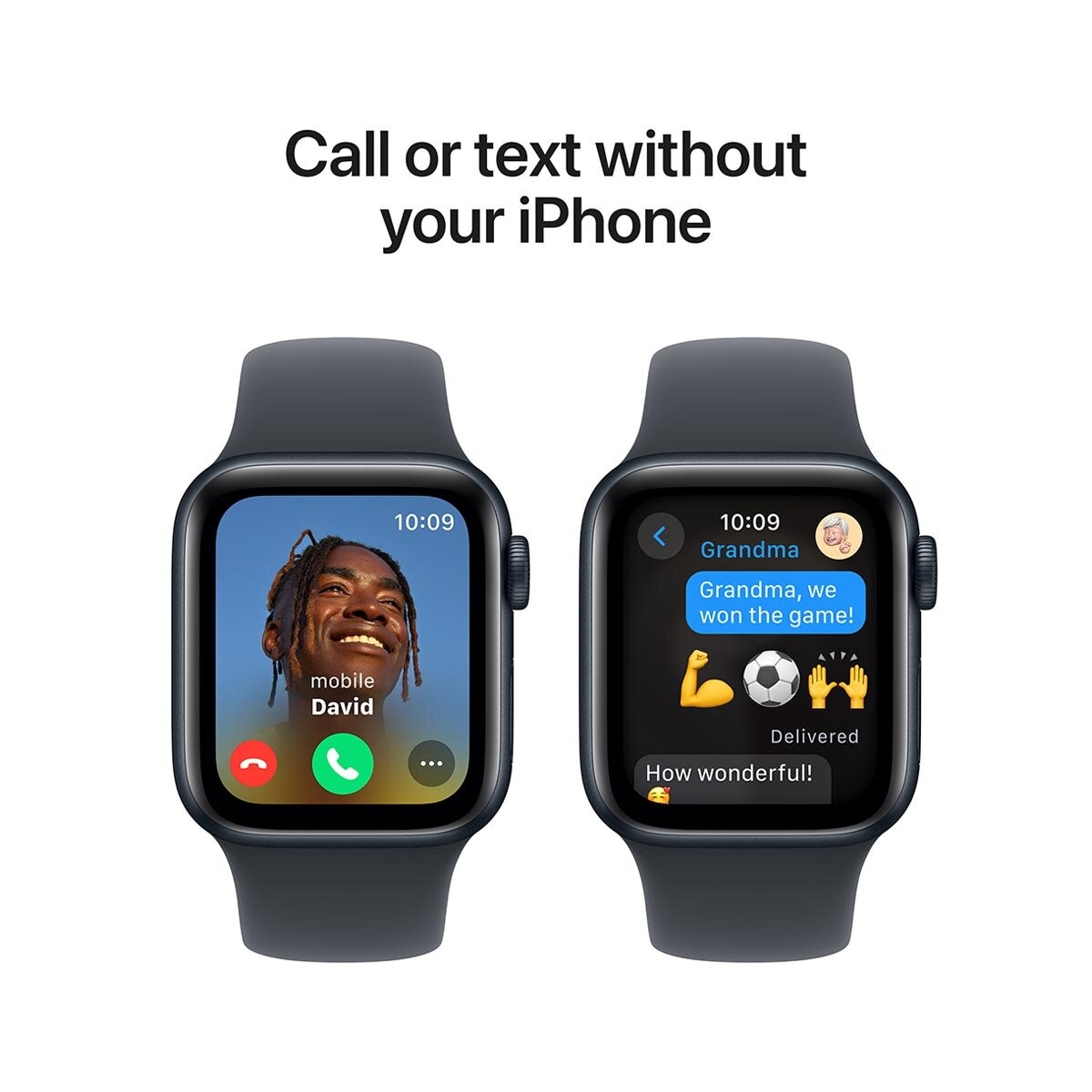 Apple Watch SE GPS 44mm Midnight Aluminium Case With Midnight Sport Band S/M