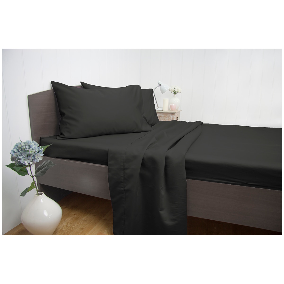 Interfab Ardor 1900TC Sheet Set Queen Charcoal