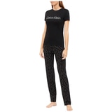 Calvin Klein 2 Piece Women's PJ Set - Heart Print/Black