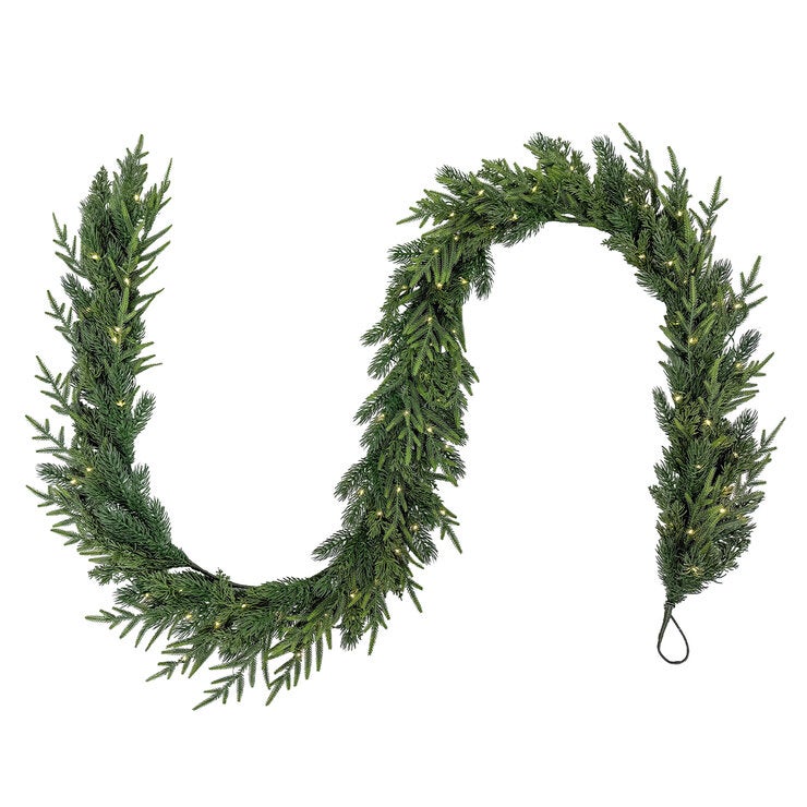 Norfolk Mixed Garland With LED Lights 2.7M