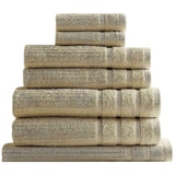 Bdirect Royal Comfort Eden 600GSM 100% Cotton 8 Piece Towel Pack - Beige