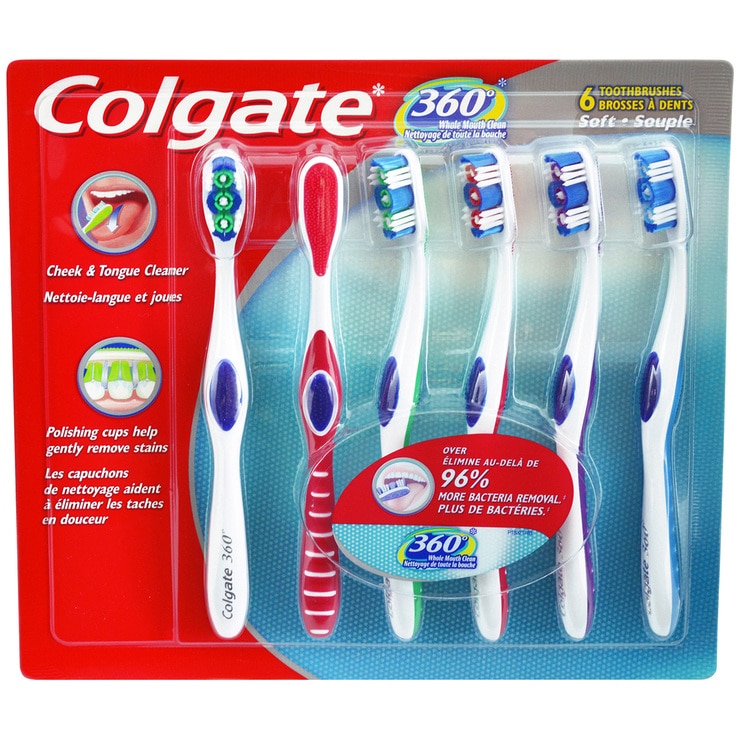 Colgate 360 Toothbrush 6 Pack | Costco Australia