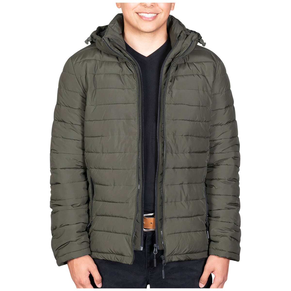 Superdry Men's Hooded Fuji Jacket Khaki