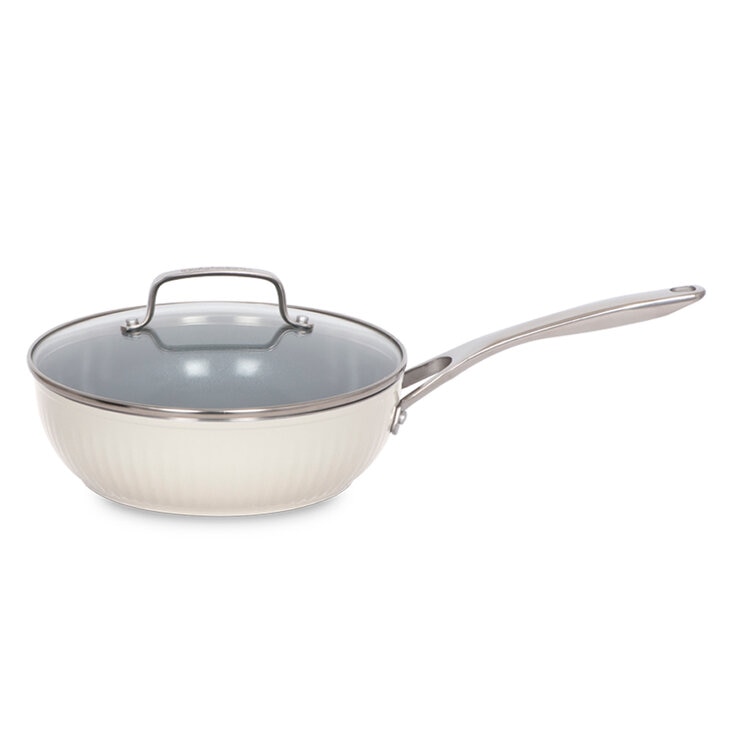 Cuisinart Non-Stick Cookware 12 Piece Set White Cuisinart Non-Stick Cookware 12 Piece Set White