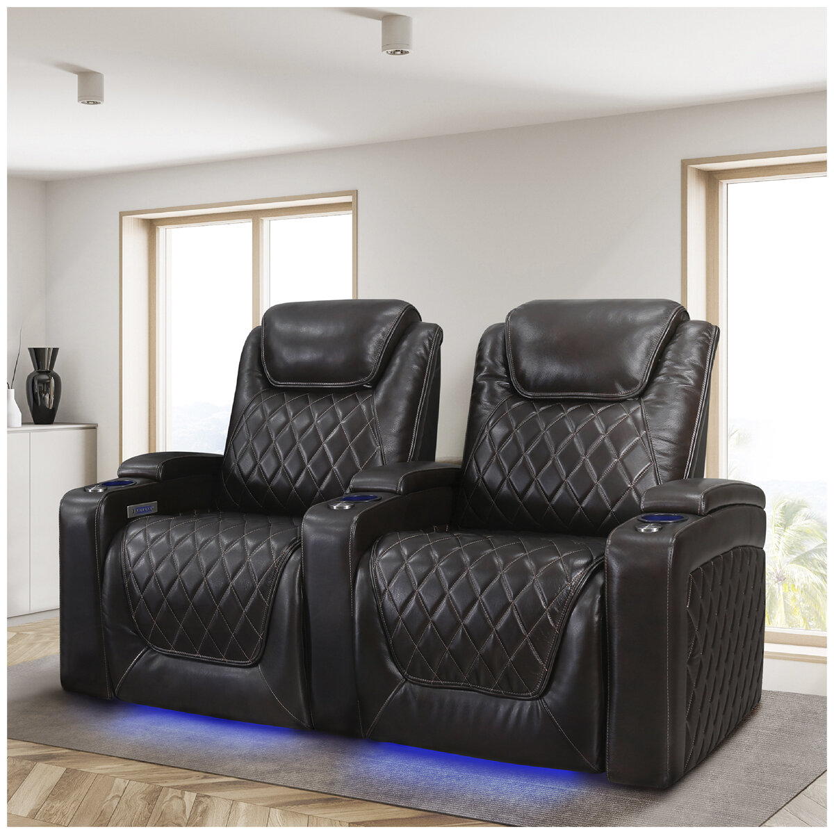 Valencia Home Theatre Oslo Edition 2 Seater Dark Chocolate