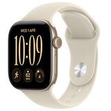 Apple Watch Series 12 GPS 42mm Light Gold Aluminium Case with Sand Sport Band - S/M Apple Watch Series 12 GPS 42mm Light Gold Aluminium Case with Sand Sport Band - S/M