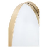 CAFE LIGHTING & LIVING Lucille Oval Wall Mirror Gold Leaf
