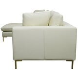 Moran Pico 3.5 Seater Sofa With Left Chaise Sterling Vanilla