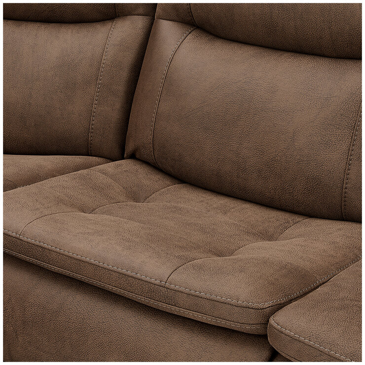 GilmanCreek Fabric Power Reclining Sectional With Power Headrests